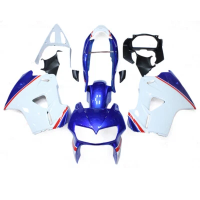 Full Bodywork Fairing Kit for Honda VFR800 1998 99-2001 ABS Fairings Blue White — 第 1/4 张图片