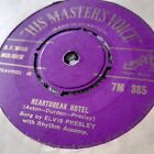 Elvis Presley - Heartbreak Hotel UK 7" Purple & Gold HMV Label 1st Pressing