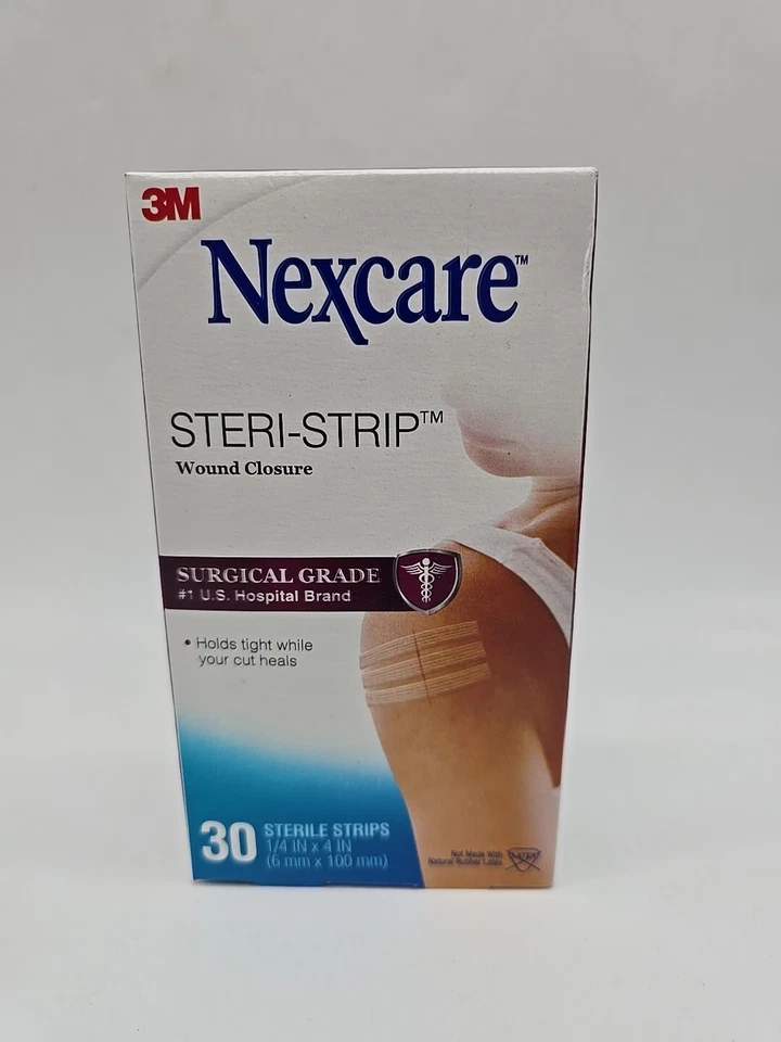 Cierre de herida Steri-Strip, 30 tiras estériles Foto 1 de 3