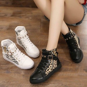 animal print high top sneakers