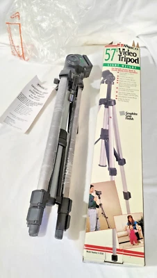 Tripod Ambico Video Tripod 57" 143cm - as new with box Light Weight Video Tripod - Image 1 of 4