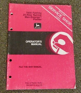 John Deere 7000 Folding 24 Row Narrow Max-Emerge Planter Operator's Manual - Bild 1 von 3