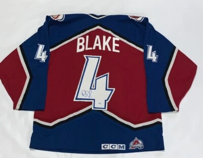 ROB BLAKE ASSINADO CCM COLORADO AVALANCHE 2001 CAMISA STANLEY CUP LICENCIADA PSA CERTIFICADO DE AUTENTICIDADE - Imagem 1 de 4