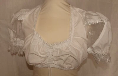 H317 -Stockerpoint  Damen Dirndl Bluse - Gr.  40 -  weiß - Bild 1 von 4