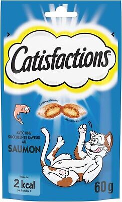 Whiskas : Friandises Pour Chat Catisfactions Au Saumon 60 Gr, 1 Sachet De 60g • 9.99€