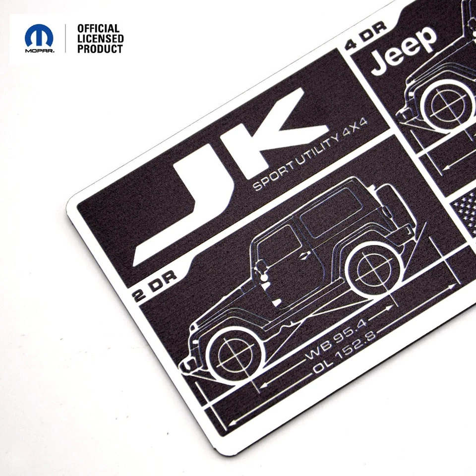 Placa de datos Jeep Wrangler (JK) Foto 1 de 4