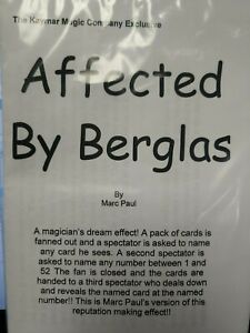 ACAAN AFFECTED BY BERGLAS Red Bicycle Poker Size Magic Trick Card at any Number
