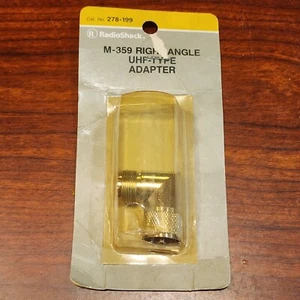 RADIO SHACK M-359 RIGHT ANGLE UHF-TYPE ADAPTER 278-199 - Picture 1 of 4