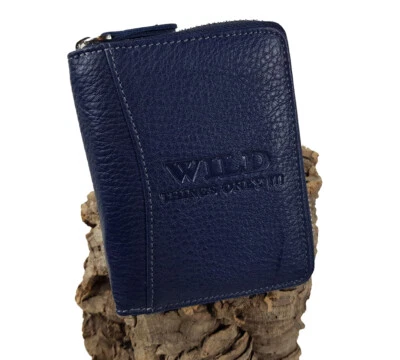 WILD THINGS ONLY !!! RFID Herren Leder Geldbörse Portemonnaie für Männer Brieftasche Reißverschluss