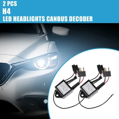 H4 LED Auto Headlight Canbus Decoder Error Free Warning Resistors (Set of 2) Foto 1 de 4