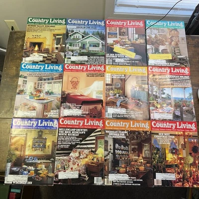 Lot of 1992 Vintage Country Living Magazine All 12 months - Image 1 of 4