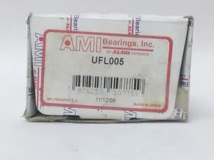 AMI BEARKING UFL005 - AMI - 25MM EXTRA NARROW ECC COLL 2-BOLT FLANGE - Picture 1 of 3