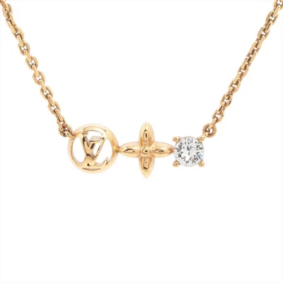 Louis Vuitton M00368 Collier Petit Rui LE3233 Necklace GP×Rhinestone Gold - Image 1 of 4