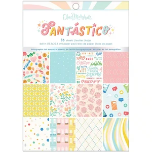 Almohadilla de papel de una cara American Crafts Fantastico 6"X8" 36/paquete-Obed Marshall - Imagen 1 de 3