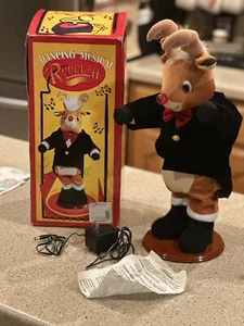 Vntg 1977 Animated Dancing Musical Rudolph Red Nose Reindeer Original Box 18” - Picture 1 of 22