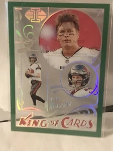 2022 Panini Illusions King of Cards Emerald Green Tom Brady Bucs Patriots Goat! - Picture 1 of 2