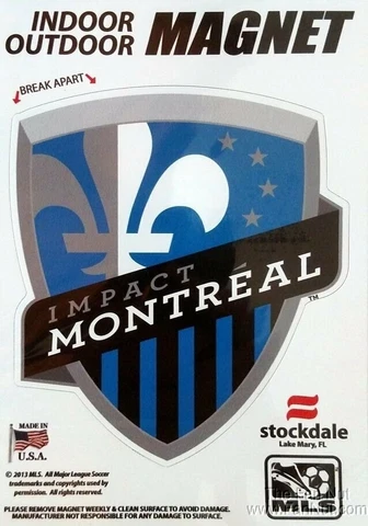 Montreal Impact 5" Vinyl Auto Home Magnet MLS Soccer Football Club Cover