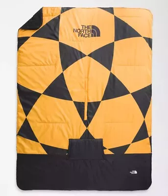 The North Face Poncho Blanket Fuzzy Wawona in Summit Gold Geodome Print NEW - Image 1 of 4