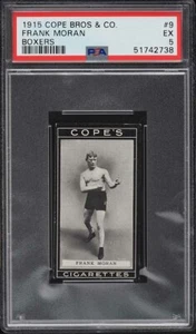 1915 Cope Bros & Co. Boxers Frank Moran #9 Card - PSA 5 EX - Bild 1 von 2