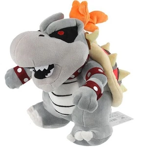 Nuevo Mario Bros Series 10" Huesos Bowser Secos Koopa Peluche Juguete Muñeca Animal de Peluche - Imagen 1 de 5