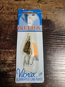 Blue Fox Classic Vibrax Spinner 1/8 Oz Plated Gold/Gold 60-10-200 - Picture 1 of 1
