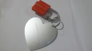 Quality Heart Padlock 75 mm x 75mm Single Heart Wish Lock Lovers Wedding - Picture 1 of 2