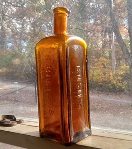 LABIO APLICADO CRUDO GOLDEN ÁMBAR RUSH'S BITTERS A.H.FLANDERS MD NUEVA YORK 1870 - Imagen 1 de 15
