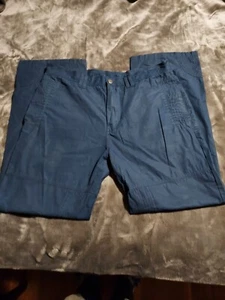 Vintage Phat Farm 36 x 33 Blue Y2K 90s Baggy Casual Pants, Pockets - Picture 1 of 19