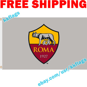 AS Roma FC Club Flag Banner 3x5 ft Italian Serie A 2022 Fan Gift Home Sign NEW