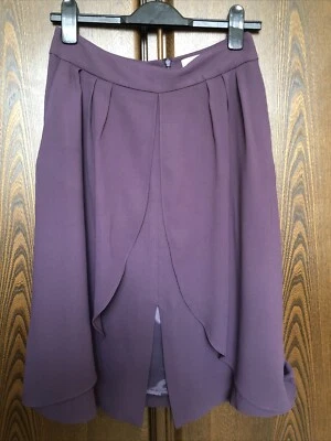 Falda REISS Damas Línea A, Lila Púrpura, Reino Unido Talla 12 Foto 1 de 4