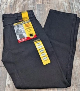 Rustler Wrangler Men's NEW w/Tags 33 X 32 Black Straight Leg Jeans Classic - Picture 1 of 17