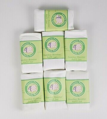 7 X Modern Cloth Nappies Bamboo Inserts Booster Refill Sets Smarty Pants MCN • 49.95$