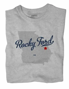 Rocky Ford Georgia GA T-Shirt MAP - Picture 1 of 6