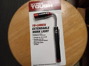 Hyper Tough 10-Lumen EXTENDABLE WORK / PEN LIGHT Magnetic Base Head Flexible End - Picture 1 of 2