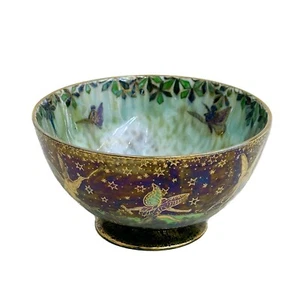 Wedgwood England Fairyland Lustre Porcelain Bowl Leapfrogging Elves Z4968 c 1920 - Picture 1 of 7