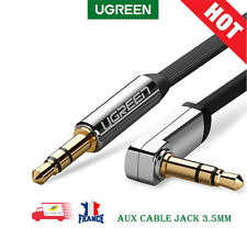 Câble AUX audio Jack à Jack de 3,5 mm à 90 degrés Noir, 1 M Ugreen