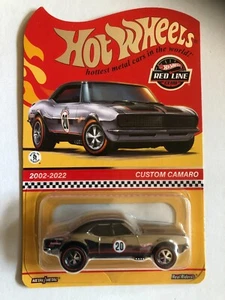 HOT WHEELS PERSONALIZADO CAMARO CROMADO EDICIÓN LÍNEA ROJA RARO - Imagen 1 de 1