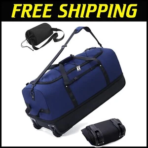 Lightweight 32” Duffle Bag - Expandable Rolling Luggage Perfect for Weekends - Picture 1 of 11