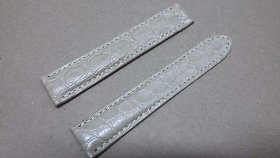 20mm/18mm Alligator Crocodile Print Leather Watch Strap Band - Image 1 of 4