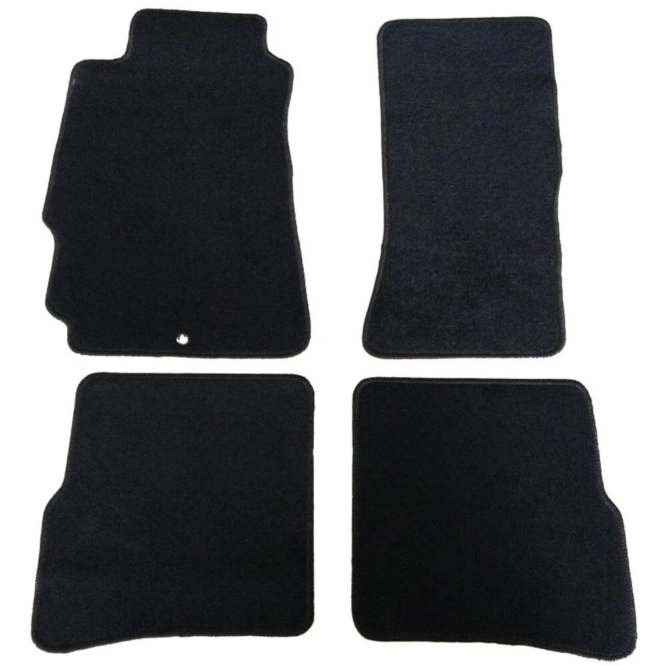 For 04-12 Mazda Rx8 Black Floor Mats Carpet Non-slip Front & Rear Nylon 4Pcs Foto 1 de 1