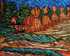 Hayricks - Limited Edition Print - By F. DeTrolio  - Picture 1 of 7