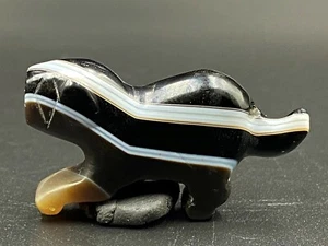 Old Ancient Antique Tiger Figure carved Bead from Pyu city state Burma - Picture 1 of 12