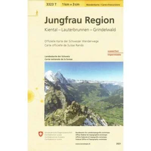 3323T: Jungfrau Region Switzerland Hiking / Walking Map with route suggestions - Imagen 1 de 4