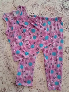 Wonder Nation Size 5T Pajamas Tank Long Pant Mermaid Ocean Set - Picture 1 of 2