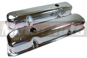 Chrysler Dodge Plymouth Mopar Big Block 383 426 440 Chrome Valve Covers 58-88 - Foto 1 di 1
