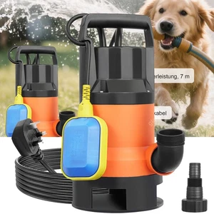 10000L/h 550 W Tauchpumpe Schmutzwasserpumpe Garten Teich Wasser Fäkalien Pumpe - Bild 1 von 9