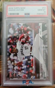 2018 Topps Now - Shohei Ohtani #53 (RC) gema como nueva - PSA 10 coquetea con perfección - Imagen 1 de 2