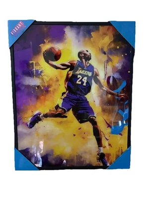 Vibrant Visions Kobe Bryant Framed L.A. Lakers Basketball  1.75x16.5x20.5 - Image 1 of 2