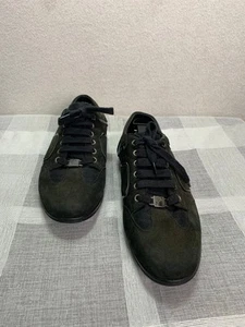 Zapatillas Colección Versace en Verde Ejército con Gamuza, Malla y Paneles Brillantes Talla 7 - Imagen 1 de 6