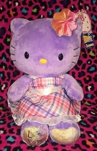 Abito abbinato Build A Bear Hello Kitty 18" viola amore cravatta tinta fiocco zampe 2012 - Foto 1 di 3